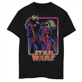 Boys Husky Star Wars Hyper Color Dark Side Graphic Tee
