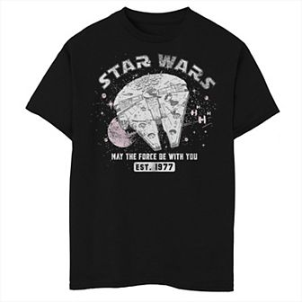 Boys Husky Star Wars May The Force Be With You Graphic Tee