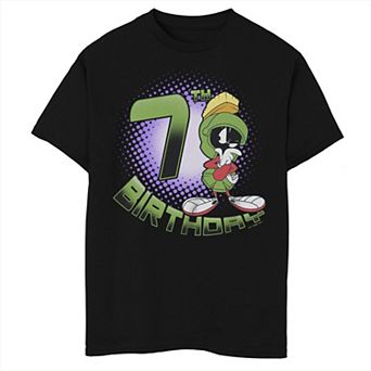 Boys 8-20 Looney Tunes Marvin The Martian 7th Birthday Graphic Tee