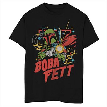 Boys 8-20 Star Wars Boba Fett Retro Draw Tee