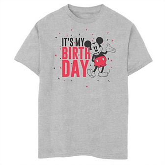 Boys 8-20 Mickey Mouse It's My Birthday Tee