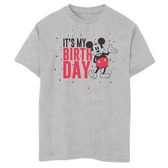 Boys 8-20 Mickey Mouse It's My Birthday Tee