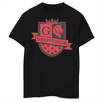 Boys 8-20 Harry Potter Hogwarts Gryffindor Crest Tee