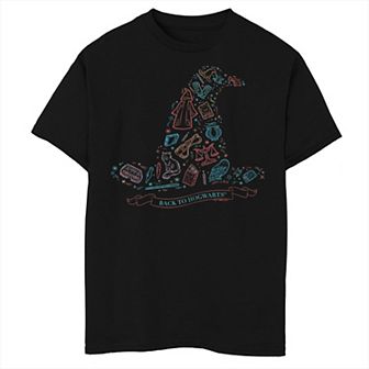 Boys 8-20 Harry Potter Back To Hogwarts Hat Figures Tee