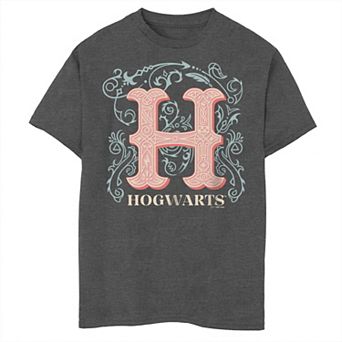 Boys 8-20 Harry Potter Deathly Hallows 2 Hogwarts H Typography Tee