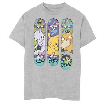 Boys 8-20 Pokemon Mewtwo Pikachu Psyduck Tee