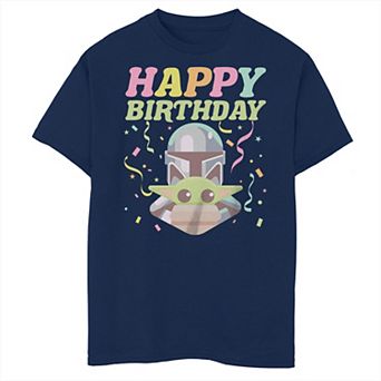 Boys 8-20 The Mandalorian Happy Birthday Tee