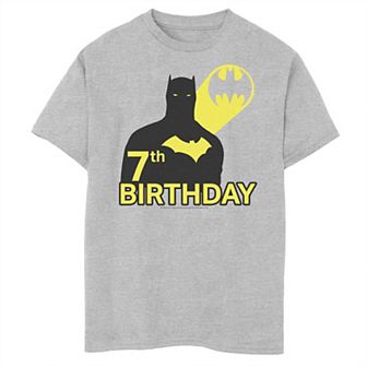 Boys 8-20 DC Comics Batman 7th Birthday Silhouette Tee