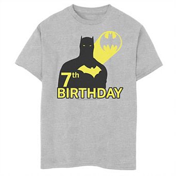 Boys 8-20 DC Comics Batman 7th Birthday Silhouette Tee