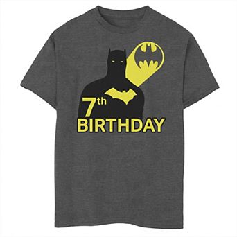 Boys 8-20 DC Comics Batman 7th Birthday Silhouette Tee