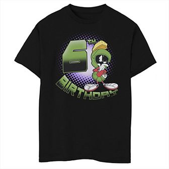 Boys 8-20 Looney Tunes Marvin The Martian 6th Birthday Tee