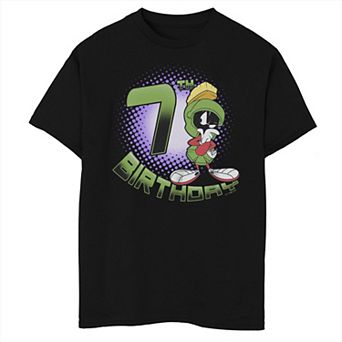 Boys 8-20 Looney Tunes Marvin The Martian 7th Birthday Tee
