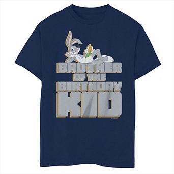 Boys 8-20 Looney Tunes Bugs Bunny Birthday Kid's Brother Tee