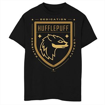 Boys 8-20 Harry Potter Hufflepuff Crest With Qualities Tee