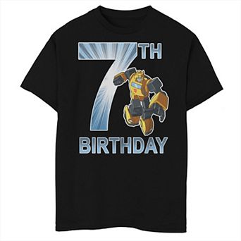 Boys 8-20 Transformers 7th Birthday Bumblebee Tee