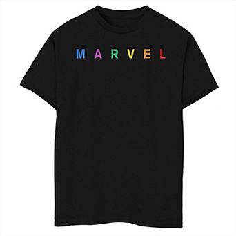 Boys 8-20 Marvel Simple Rainbow Logo Tee