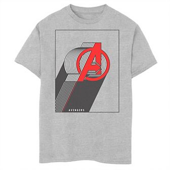 Boys 8-20 Marvel Avengers Stacked Lines Logo Tee