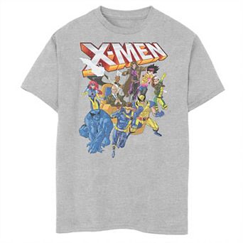 Boys 8-20 Marvel X-Men Vintage Group Shot Logo Tee
