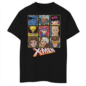 Boys 8-20 Marvel X-Men Character Panel Collage Logo Tee