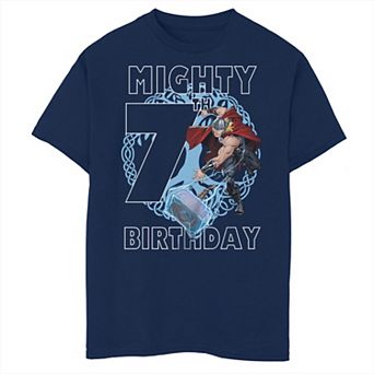 Boys 8-20 Marvel Thor Mighty 7th Birthday Tee