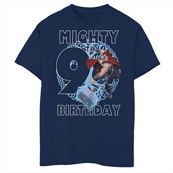 Boys 8-20 Marvel Thor Mighty 9th Birthday Tee