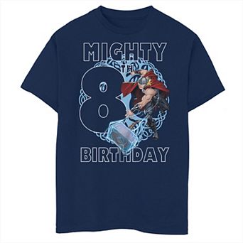 Boys 8-20 Marvel Thor Mighty 8th Birthday Tee