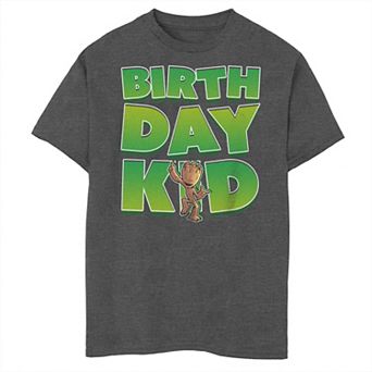 Boys 8-20 Marvel Guardians of the Galaxy Classic Groot Birthday Kid Tee