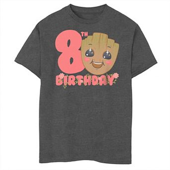Boys 8-20 Marvel Cute Groot 8th Birthday Tee