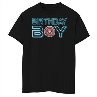 Boys 8-20 Marvel Iron Man Birthday Boy Badge Tee