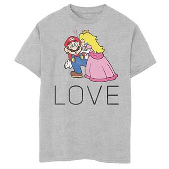 Boys 8-20 Nintendo Mario & Peach Love Poster Tee