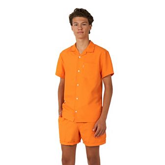 Boys 2-16 OppoSuits Orange Summer Top & Shorts Set