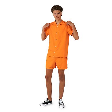 Boys 2-16 OppoSuits Orange Summer Top & Shorts Set