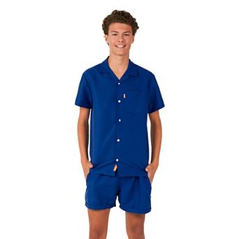 Boys 2-16 OppoSuits Navy Royale Summer Top & Shorts Set