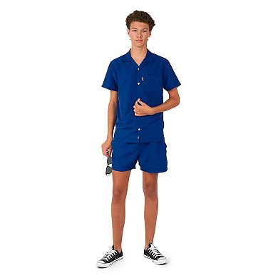 Boys 2-16 OppoSuits Navy Royale Summer Top & Shorts Set