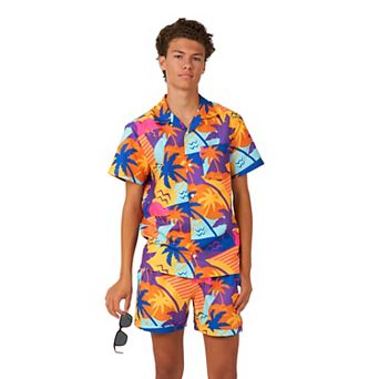 Boys 2-16 OppoSuits Palm Power Summer Top & Shorts Set