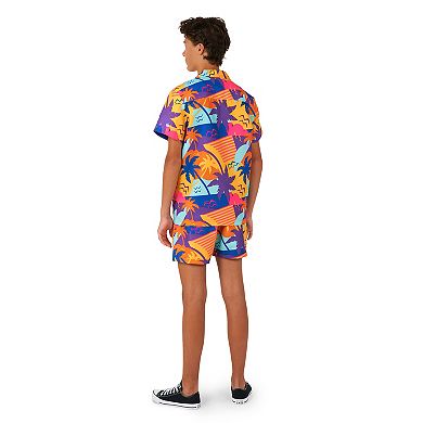 Boys 2-16 OppoSuits Palm Power Summer Top & Shorts Set