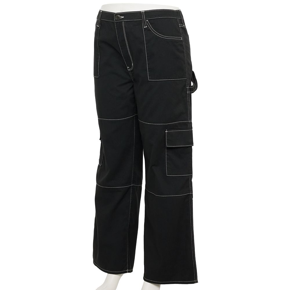 Juniors' Plus SO® Wide Leg Cargo Pants