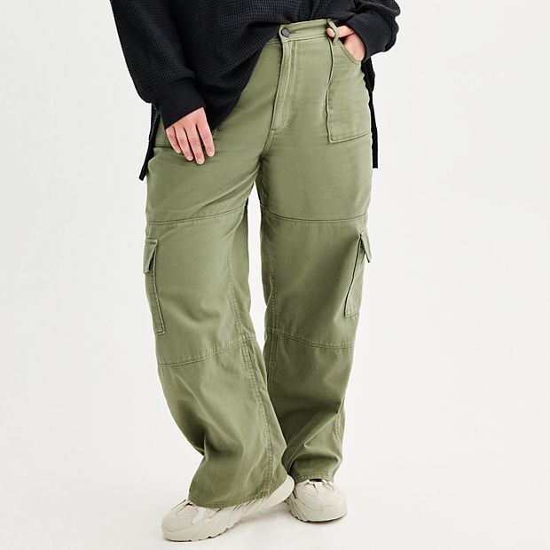 [COMPAGNO]★Wide Over Cargo Pants Men Punk Cargo Fashion Pants Zippers Pants Casual Loose