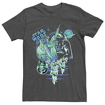 Men's Star Wars Luke And Leia Against The Empire Graphic Tee