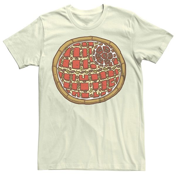 Men's Star Wars Death Star Pizza Graphic Tee