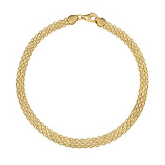 14k Gold Bismark Anklet
