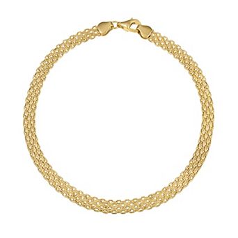 14k Gold Bismark Anklet
