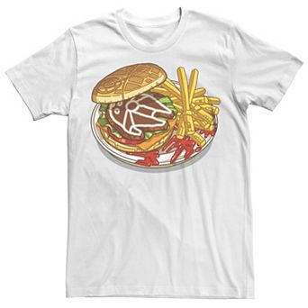 Men's Star Wars Burger And Fries Plate Graphic Tee