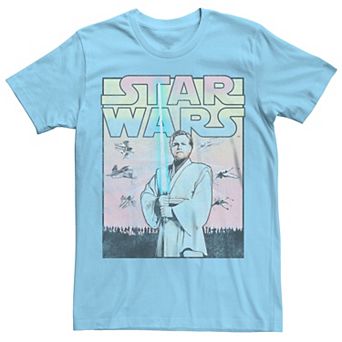 Men's Star Wars Young Obi-Wan Kenobi Distressed Poster Graphic Tee