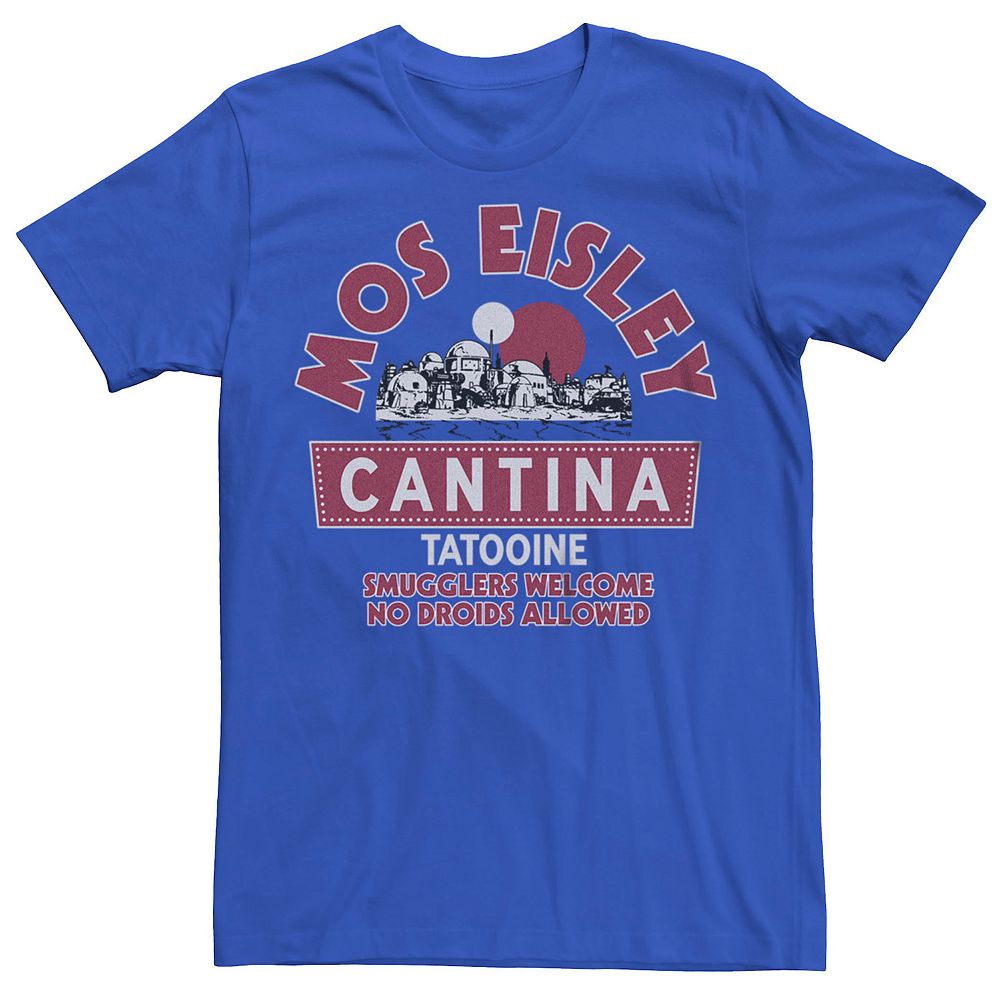 Men's Star Wars Mos Eisley Cantina Tatooine Tourism Poster Graphic Tee