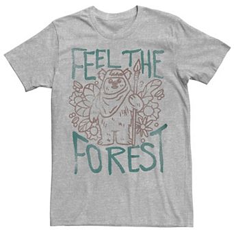 Men's Star Wars Ewok "Feel The Forest" Graphic Tee