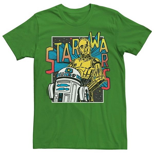 Mens Star Wars C 3po And R2 D2 Droids Graphic Tee 0962