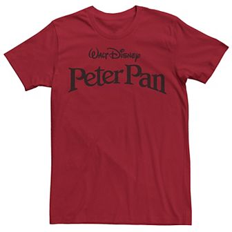 Disney's Peter Pan Men's Simple Title Logo Graphic Tee