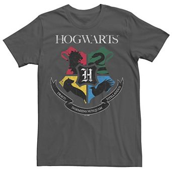 Men's Harry Potter Hogwarts School Motto Crest Graphic Tee