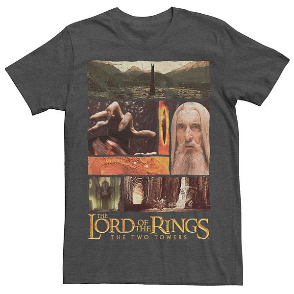 Men's The Lord Of The Rings The Two Towers Saruman's Visions Graphic Tee